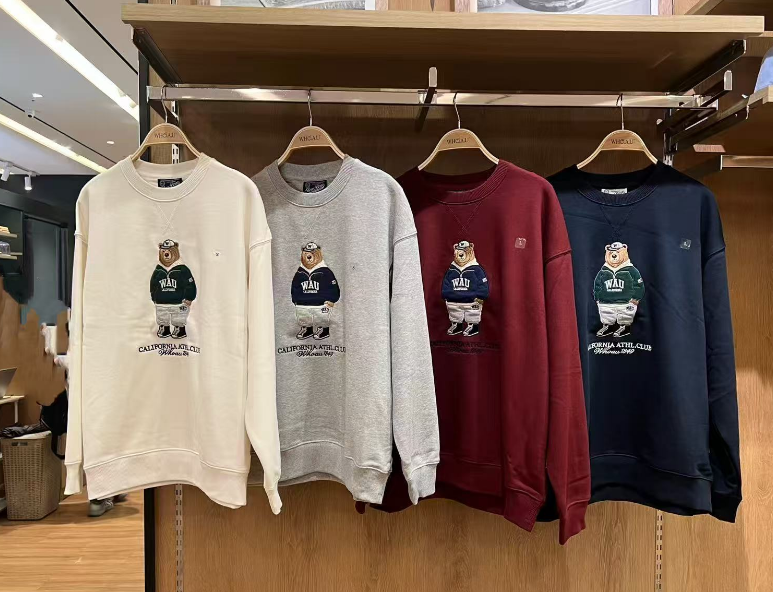韓國 Who.A.U Steve Patch Sweatshirt【WA185】