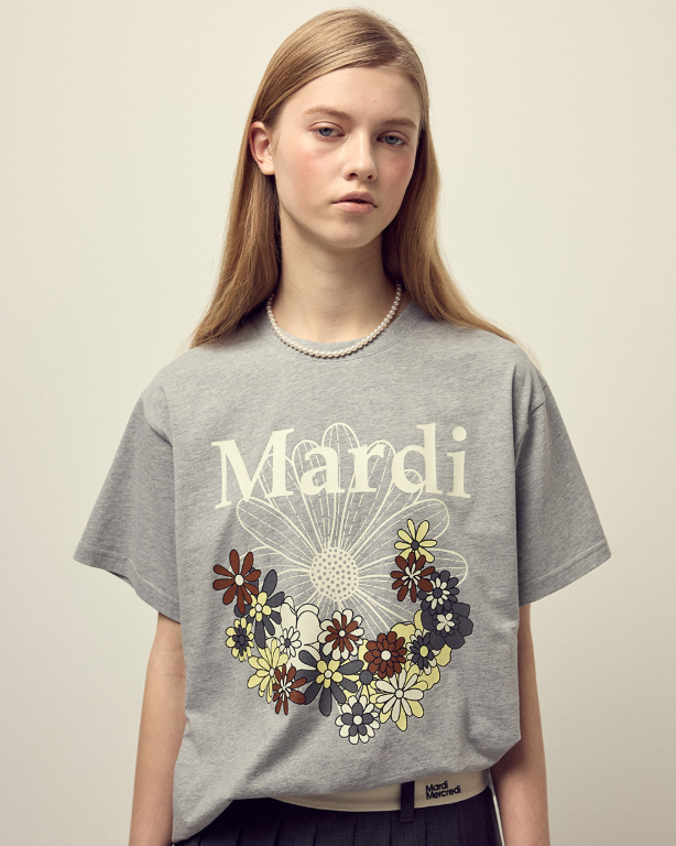 韓國 Mardi Mercredi Tshirt Flowermardi Jardin【MM145】