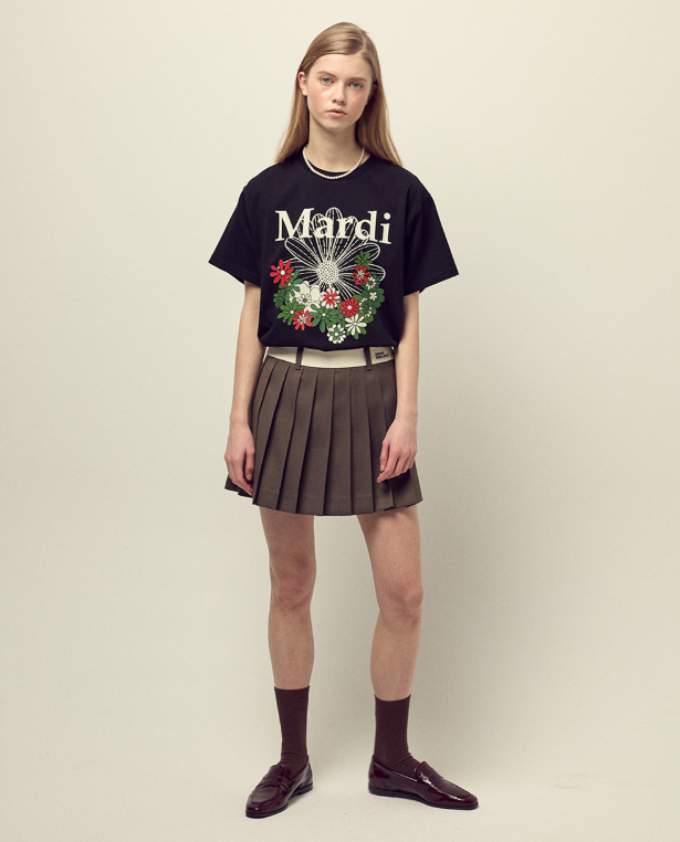 韓國 Mardi Mercredi TSHIRT FLOWERMARDI JARDIN【MM145】