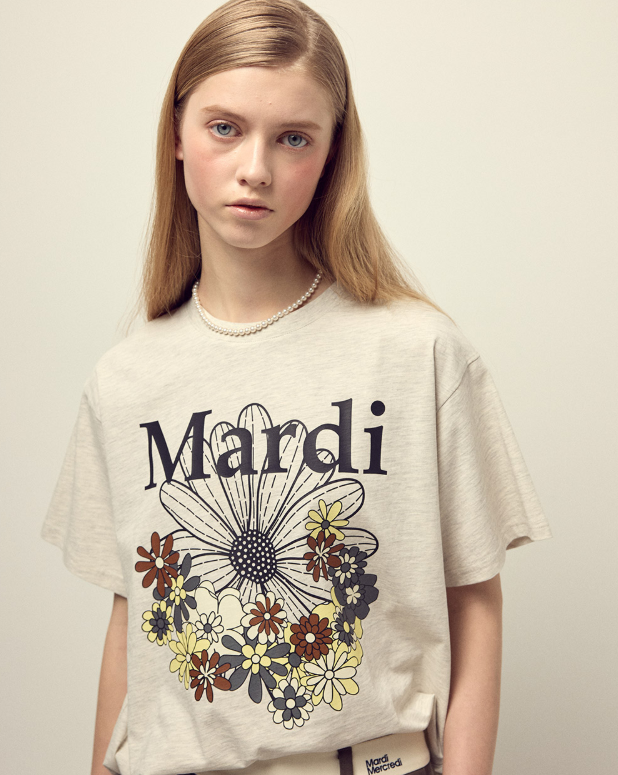 韓國 Mardi Mercredi TSHIRT FLOWERMARDI JARDIN【MM145】