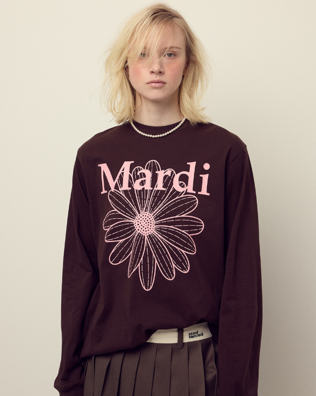 韓國 Mardi Mercredi Tshirt Long Sleeve Flowermardi【MM155】