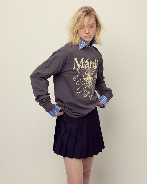 韓國 Mardi Mercredi Tshirt Long Sleeve Flowermardi【MM155】