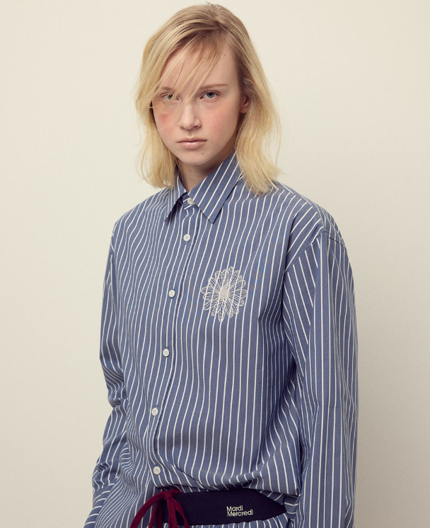 韓國 Mardi Mercredi Cotton Shirt Stripe【MM156】