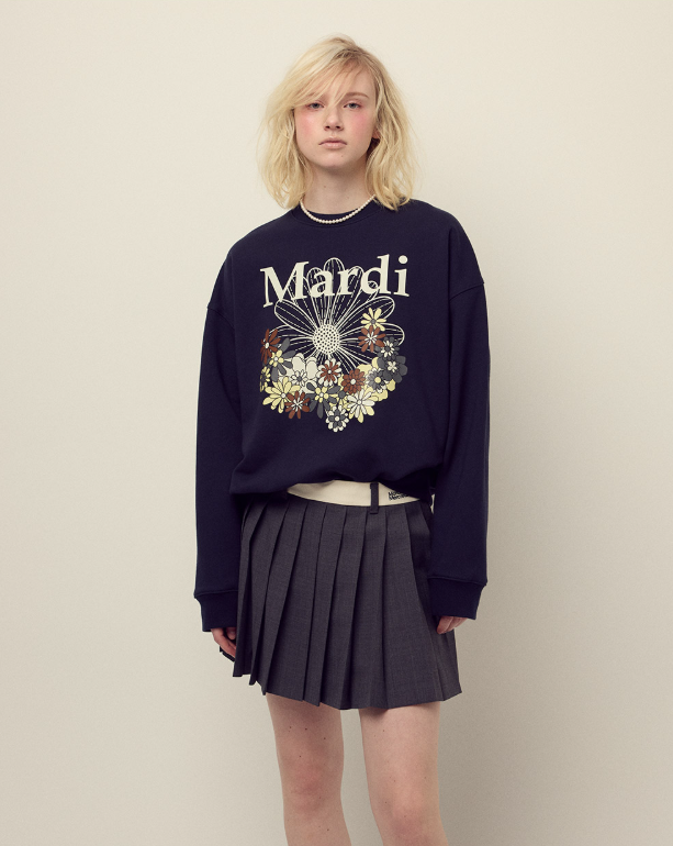 韓國 Mardi Mercredi Sweatshirt Flowermardi Jardin【MM161】