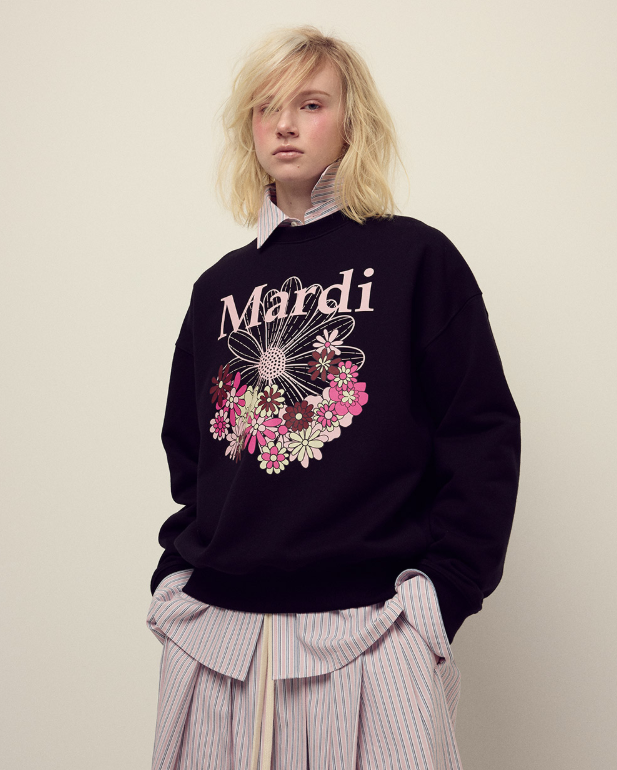 韓國 Mardi Mercredi Sweatshirt Flowermardi Jardin【MM161】