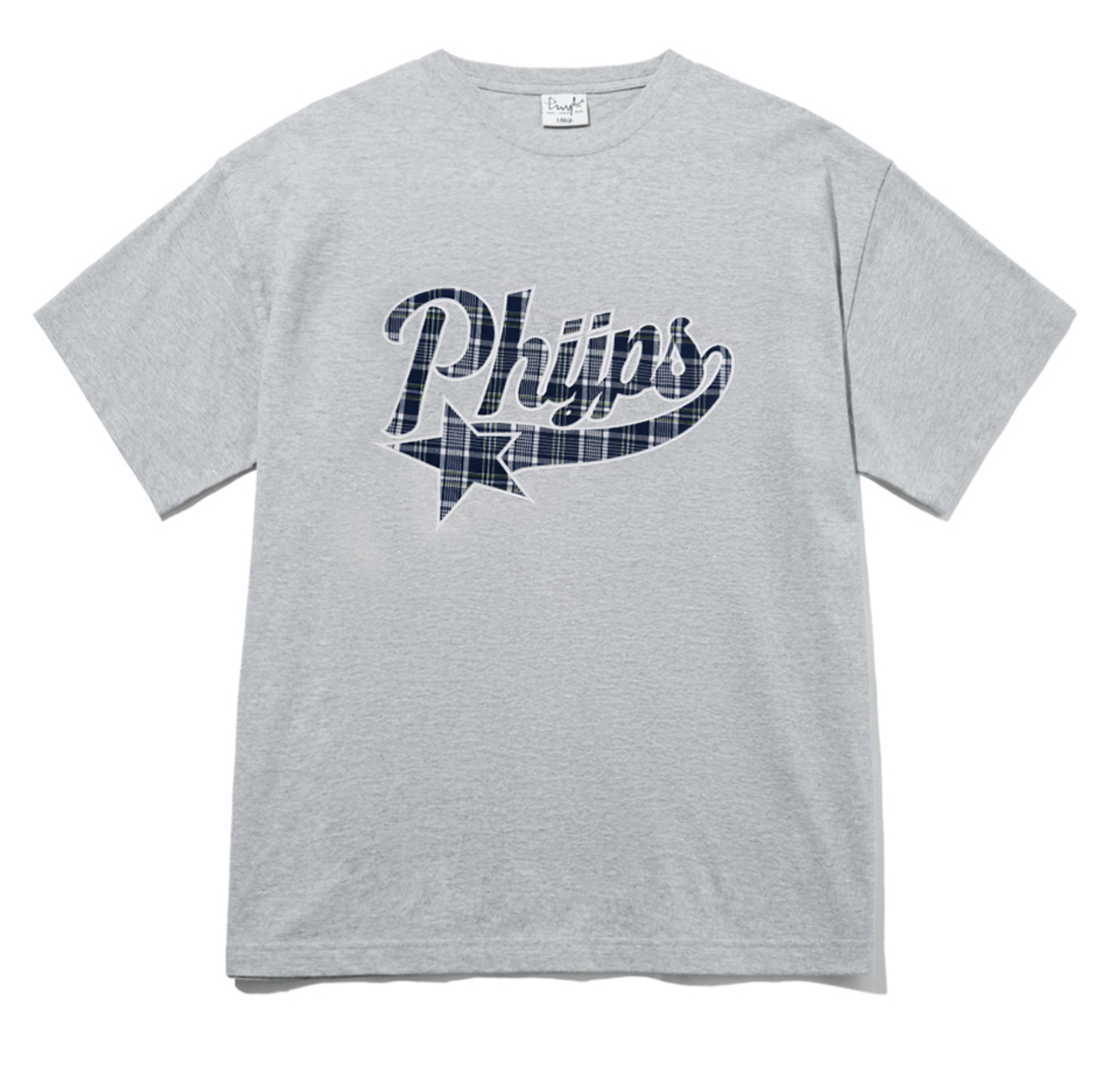 韓國 Phyps Check Startail Logo Short Sleeve T-Shirt【PS031】