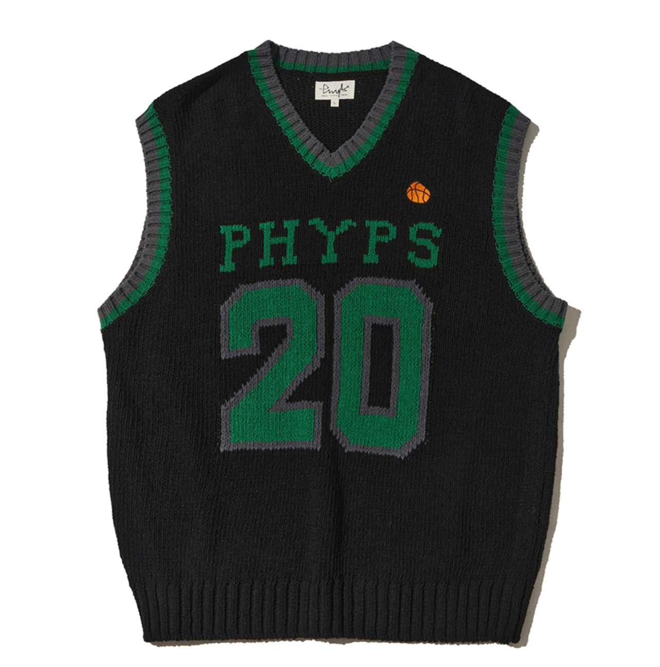 韓國 Phyps Numbered Knit Vest【PS043】