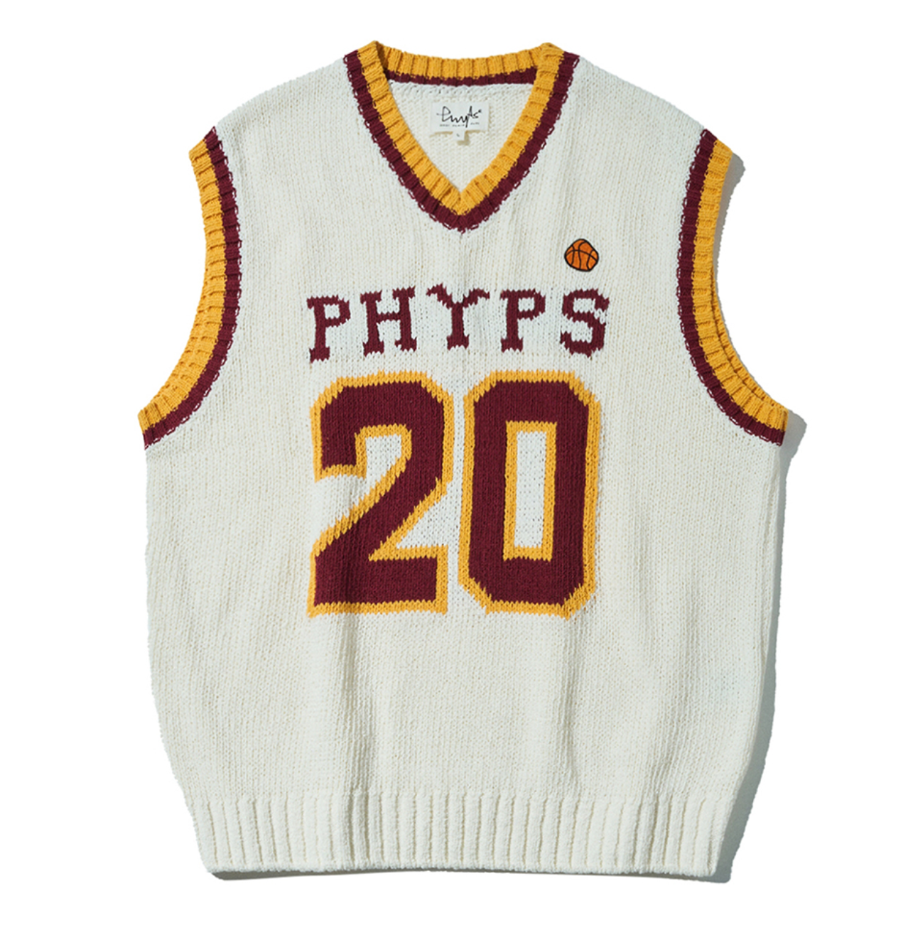 韓國 Phyps Numbered Knit Vest【PS043】