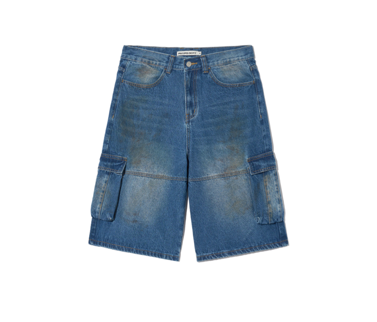 韓國 Phyps Bermuda Cargo Denim Pants【PS044】