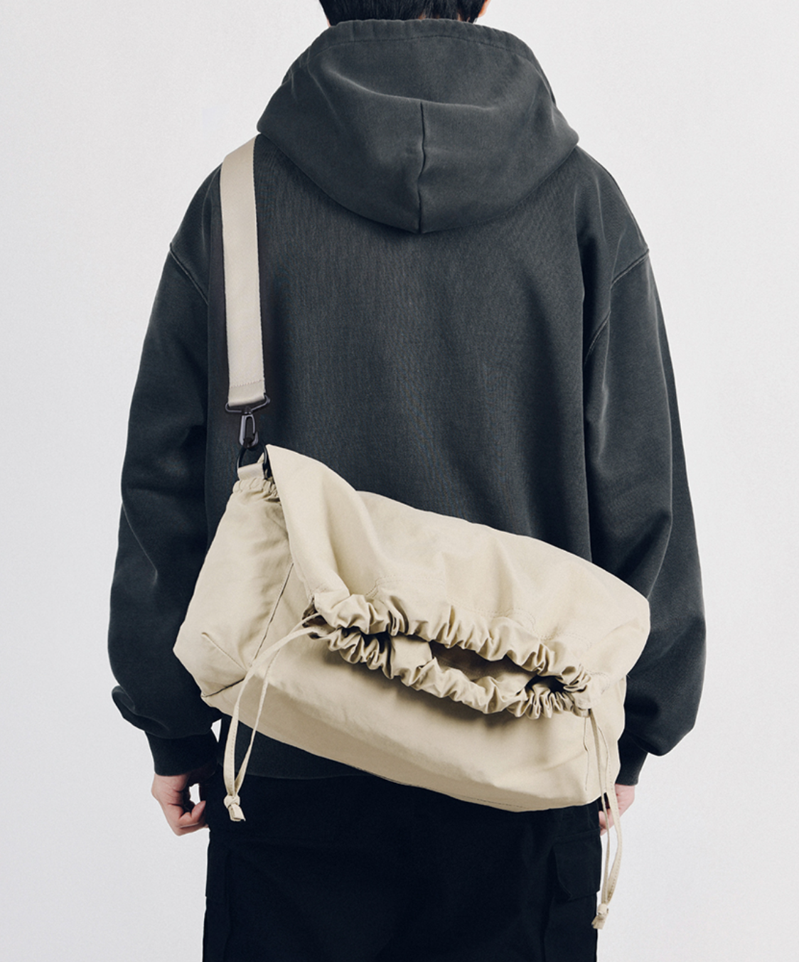韓國 Yale Drawstring Crossbody Bag【YA009】