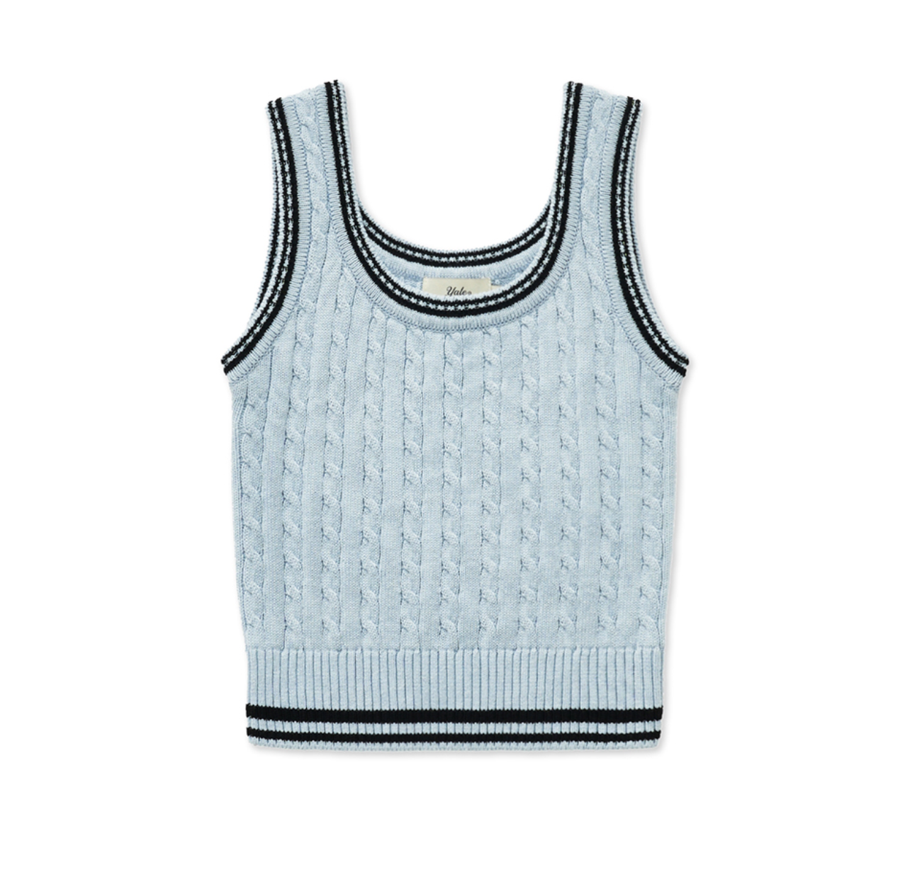 韓國 Yale Cable Knit Sleeveless【YA023】