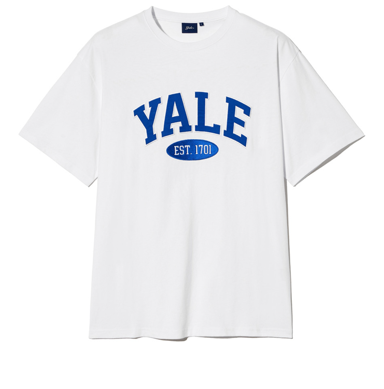 韓國 Yale Two-tone Arch Short-Sleeved T-shirt【YA026】