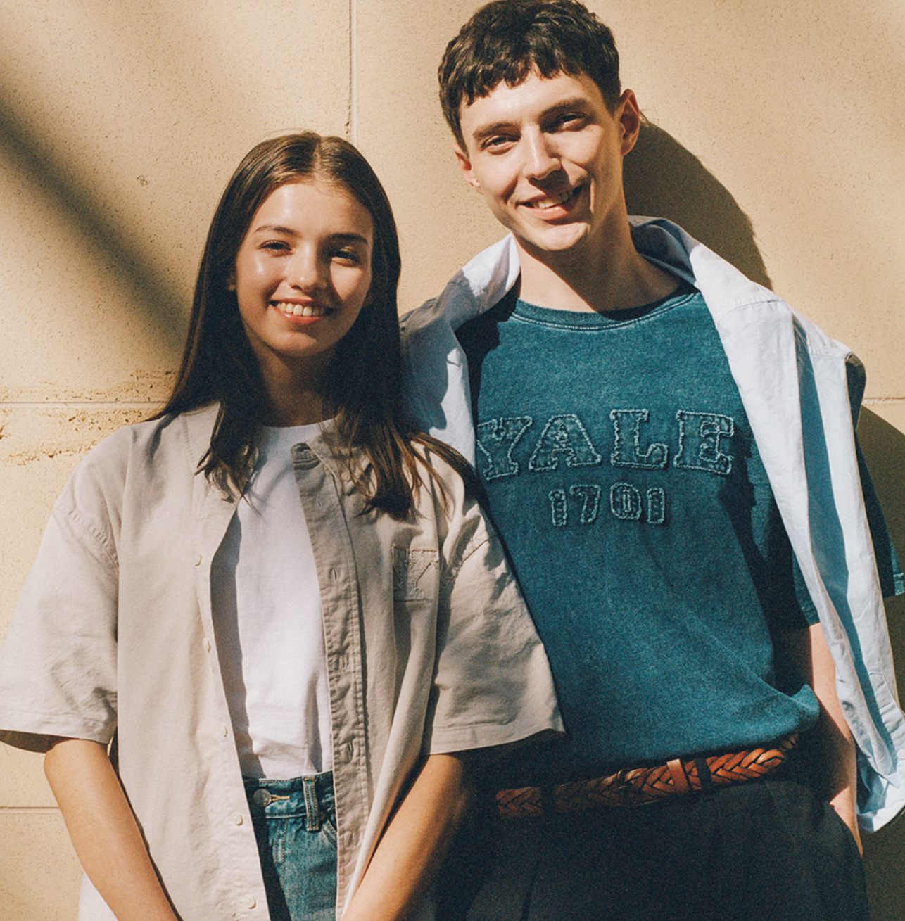 韓國 Yale Pigment Applique T-Shirt【YA027】