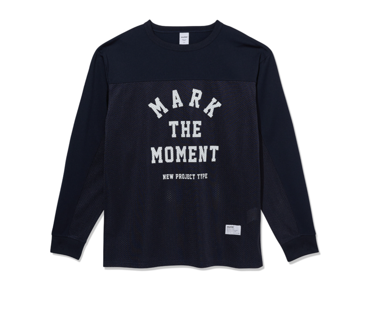 韓國 Markm Slogan Mesh Long Sleeve【MA245】
