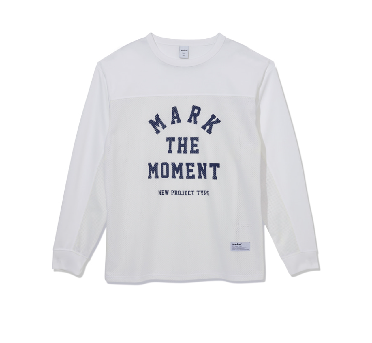 韓國 Markm Slogan Mesh Long Sleeve【MA245】