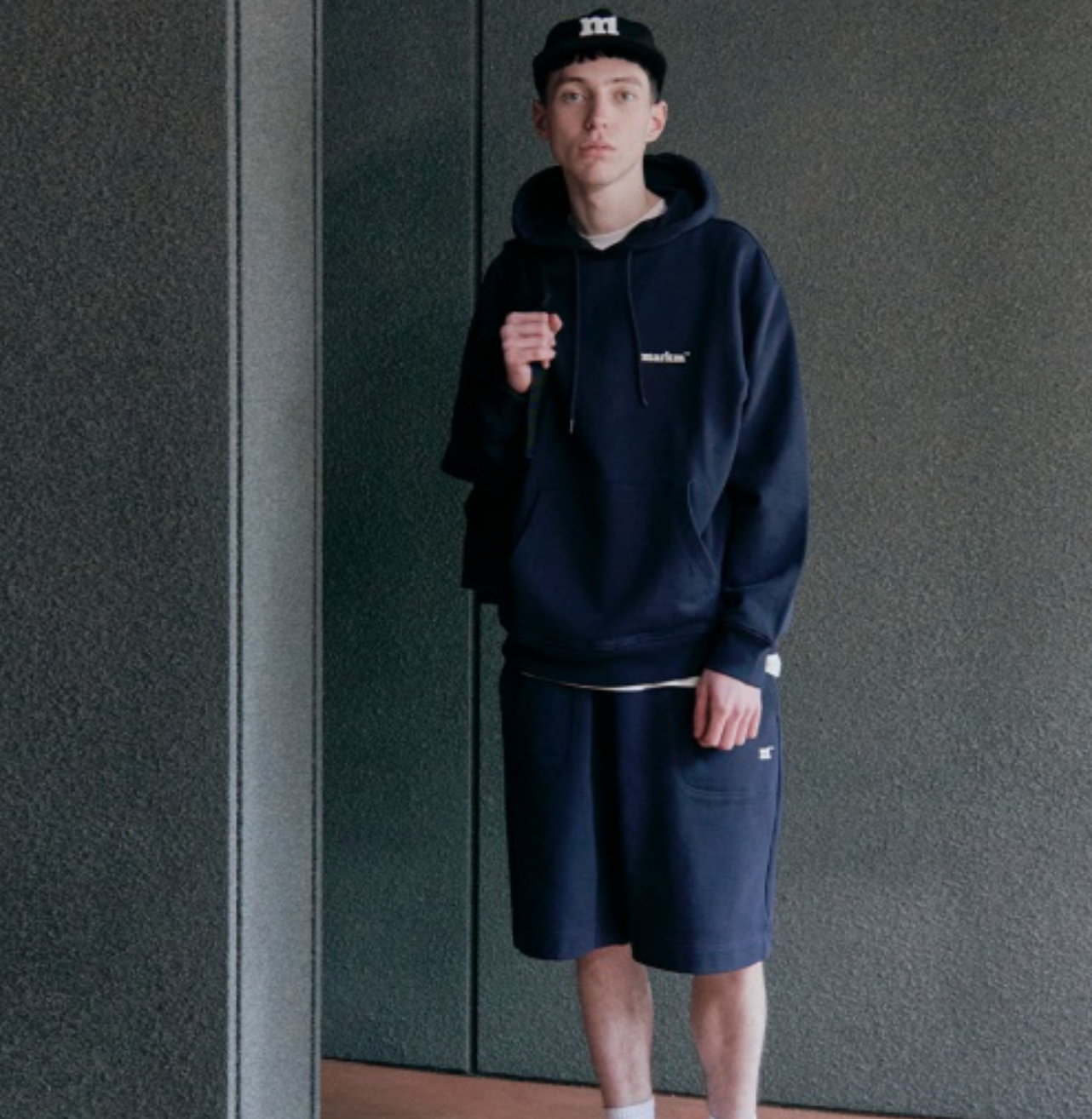 韓國 Markm Mark M Basic Logo Hoodie【MA254】