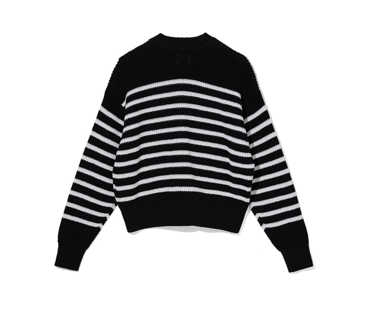 韓國 Markm Women's Striped V-Neck Short Cardigan【MA273】