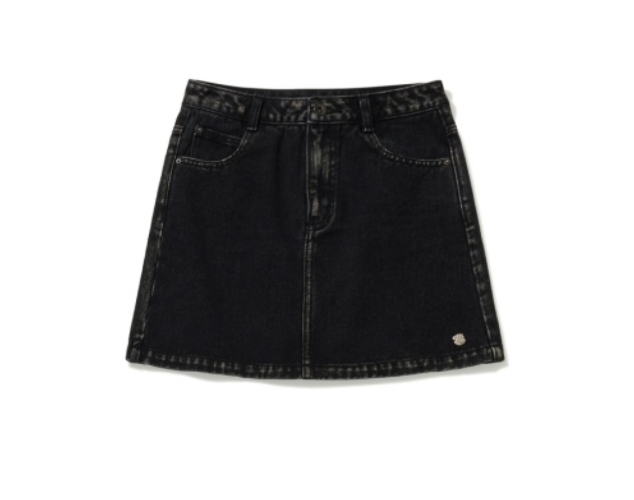 韓國 Markm Women's Black Denim Mini Skirt【MA292】