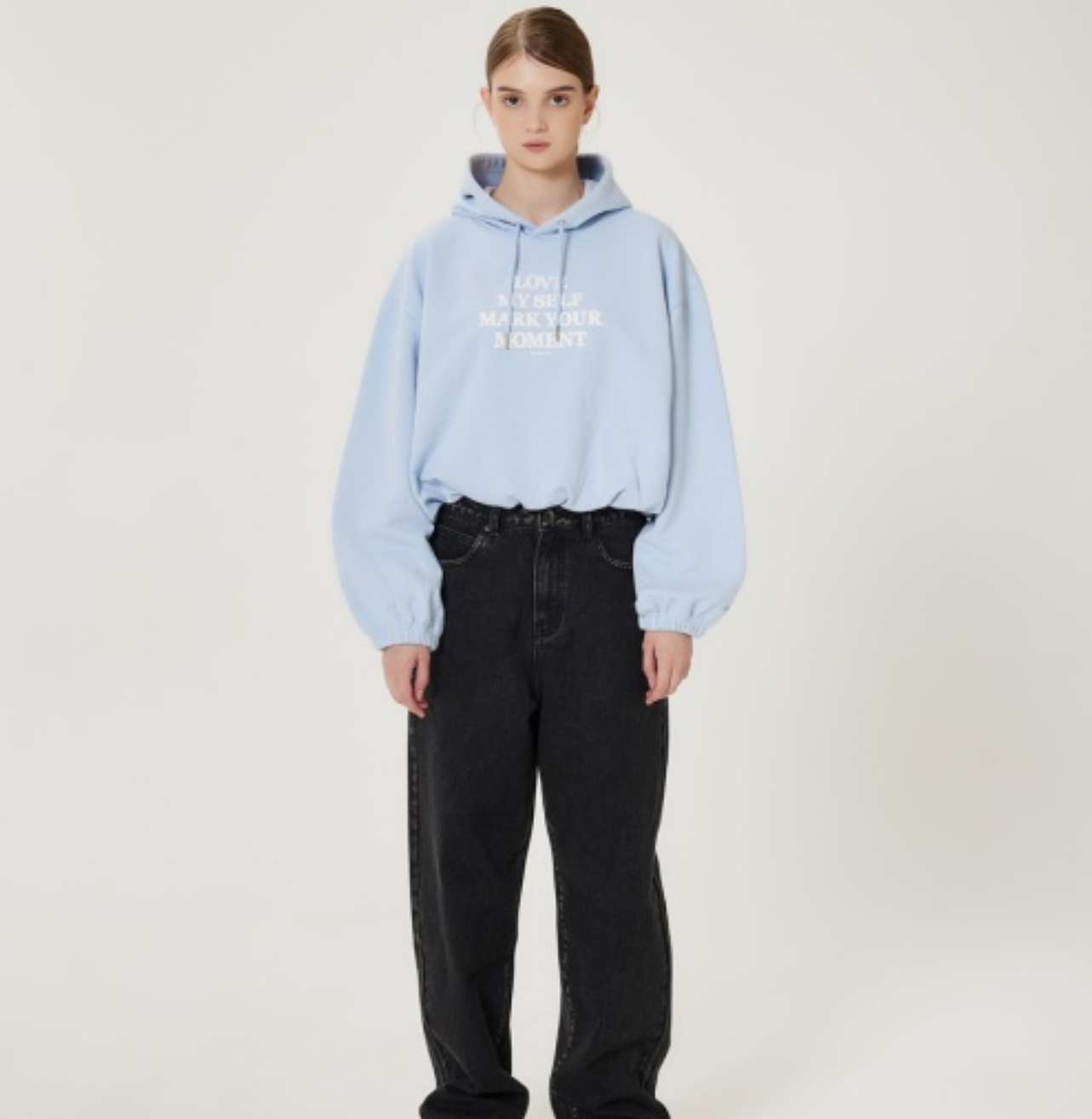 韓國 Markm Women's Winter Crop Hoodie【MA302】