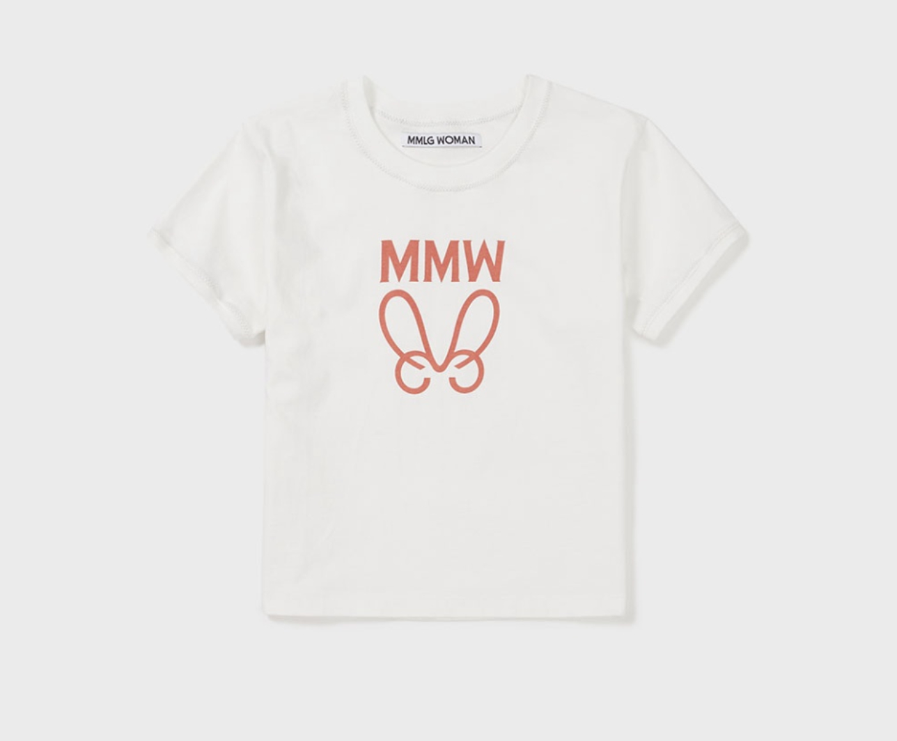 韓國 Mmlg ZIGZAG STITCH HF-T-Shirt【ML017】