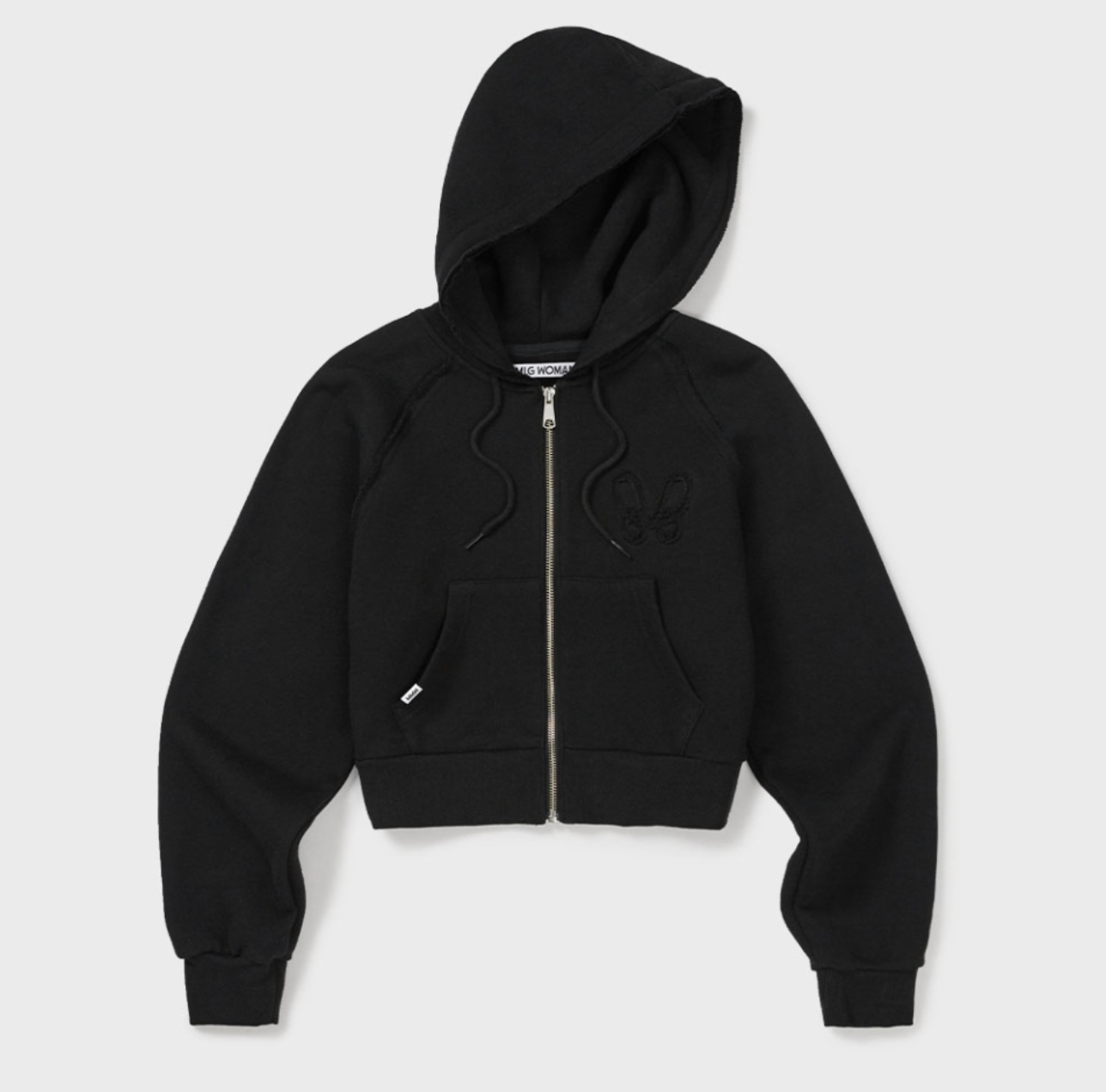 韓國 Mmlg CROP HOOD ZIPUP【ML025】