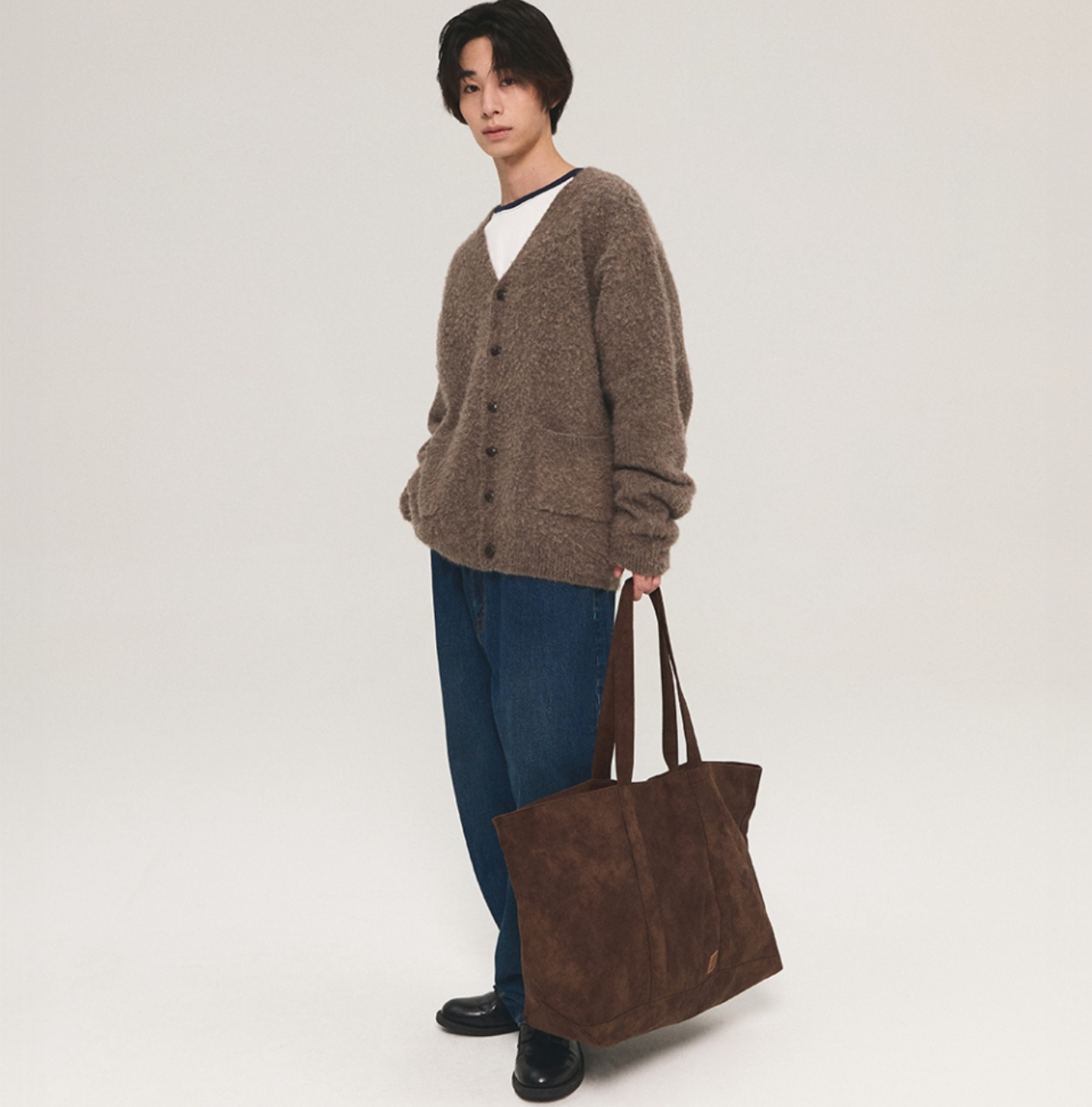韓國 Mmlg IN HOUSE SUEDE TOTE BAG【ML043】