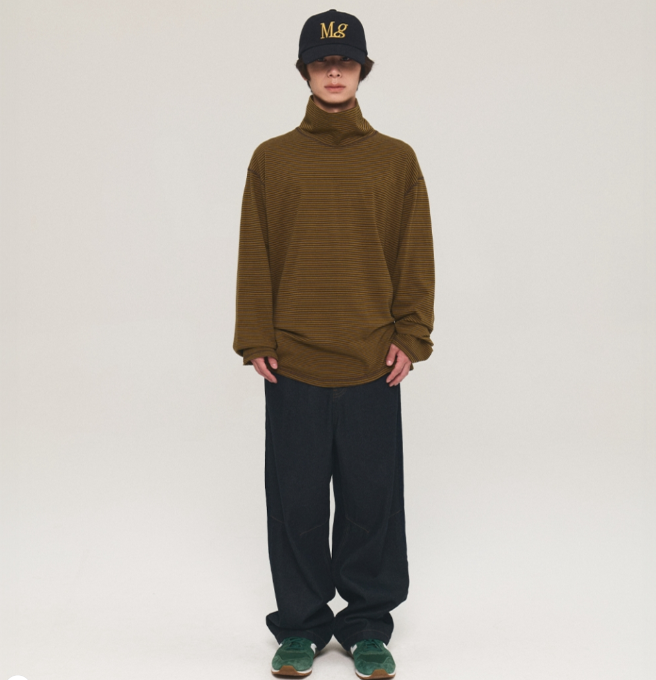 韓國 Mmlg STRIPE TURTLENECK LSV-T【ML053】
