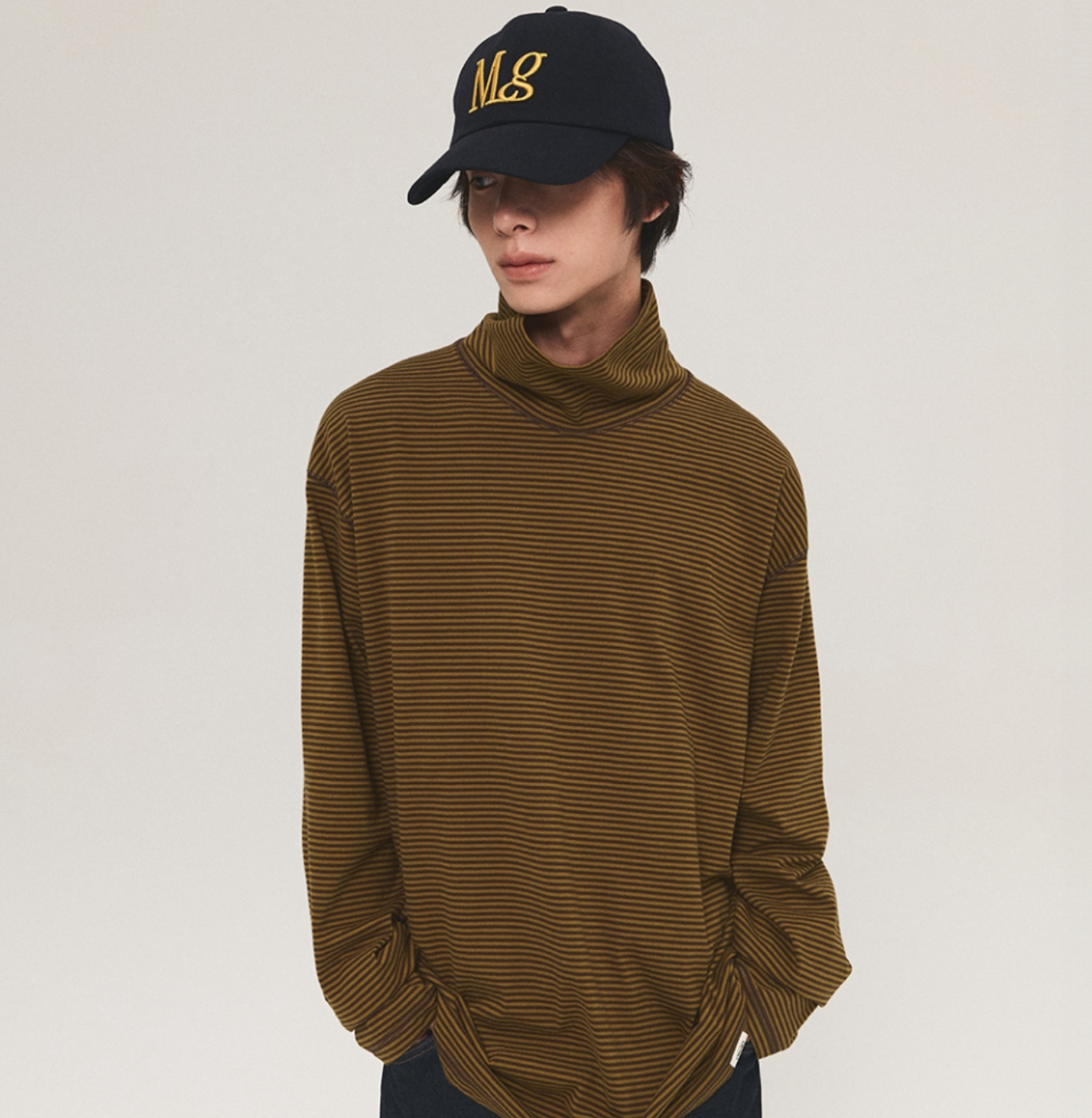 韓國 Mmlg STRIPE TURTLENECK LSV-T【ML053】