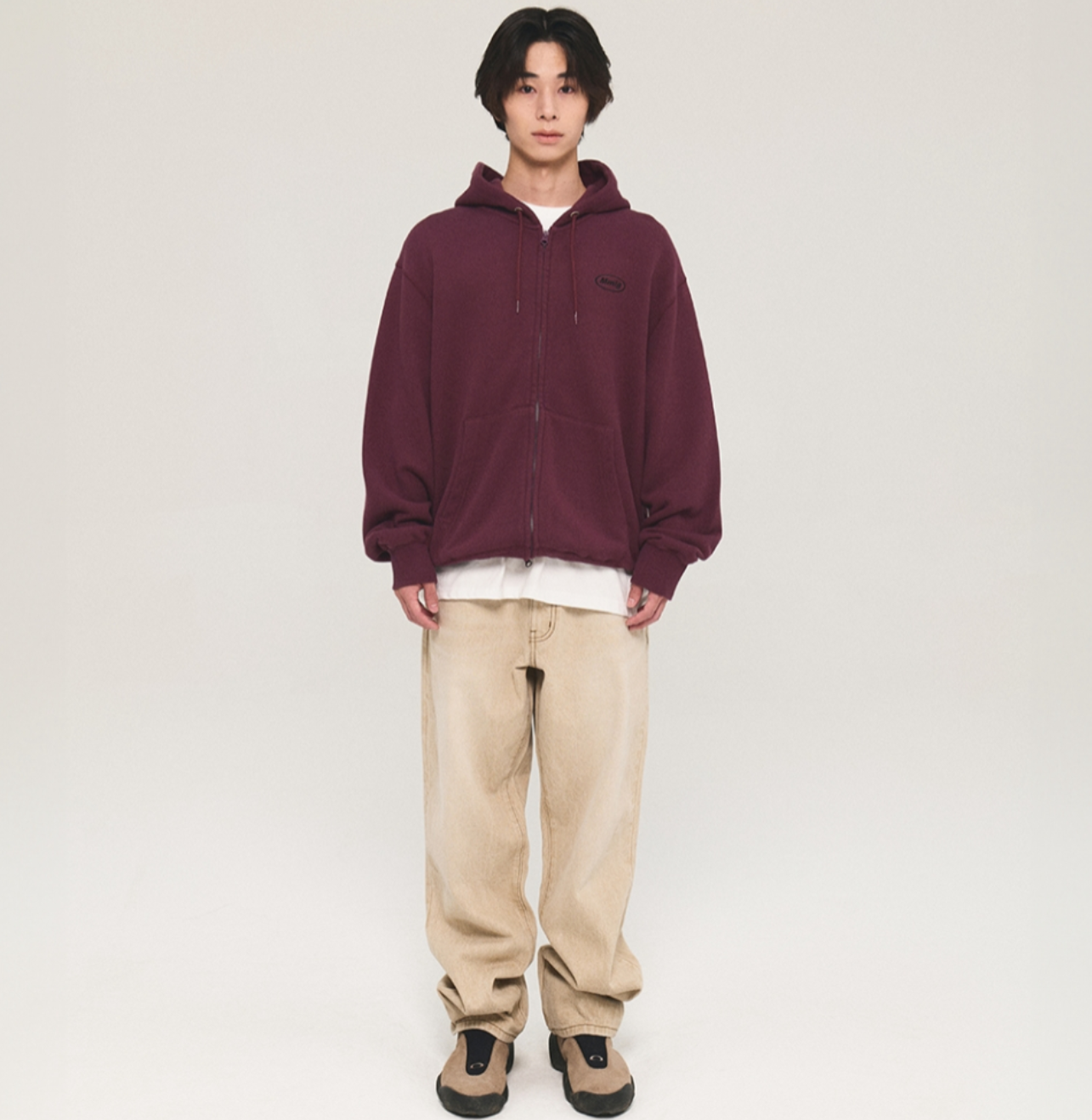 韓國 Mmlg WASHED OPACITY HOOD ZIPUP【ML070】