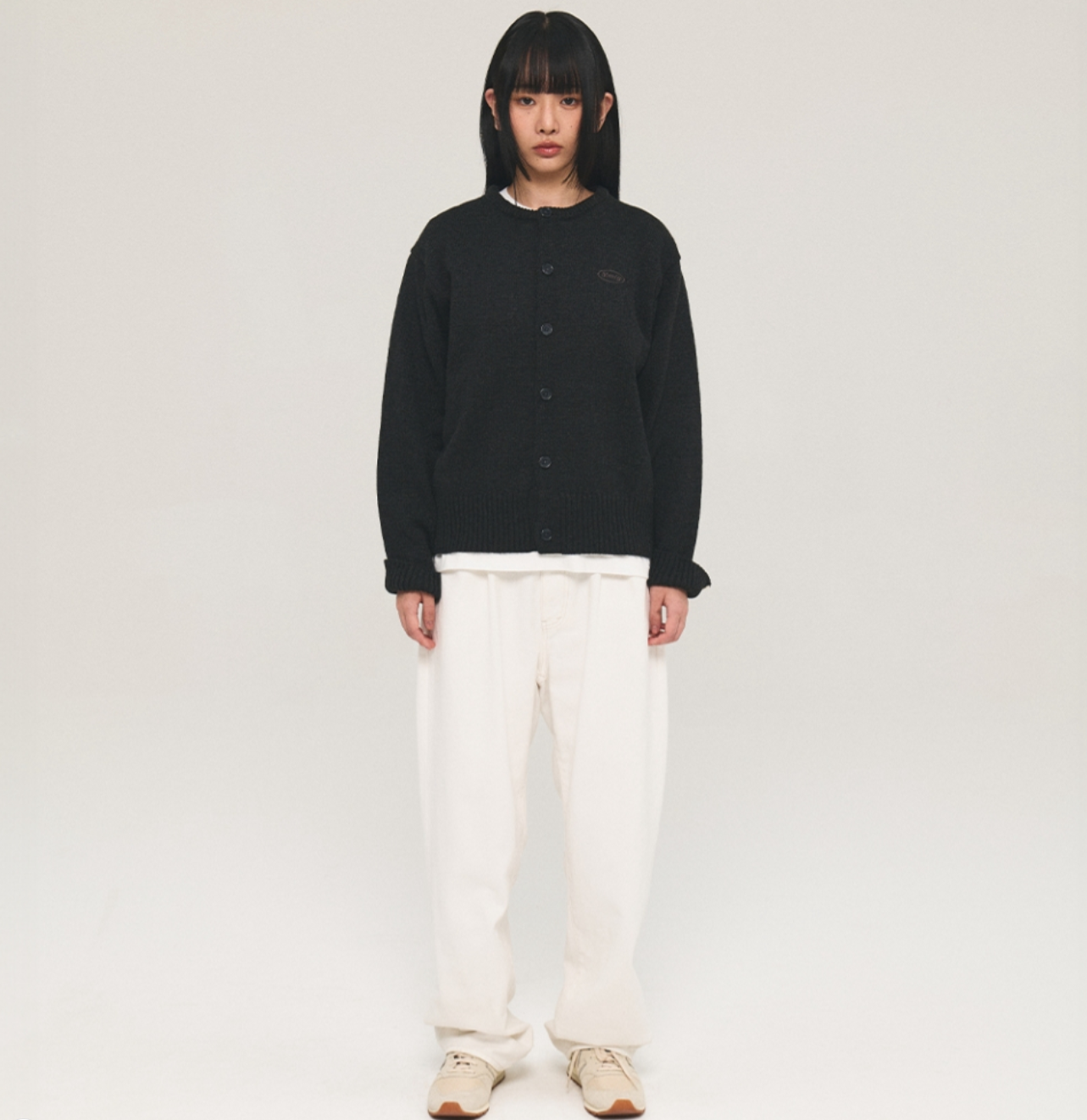 韓國 Mmlg ESSENTIAL ROUND NECK CARDIGAN【ML082】