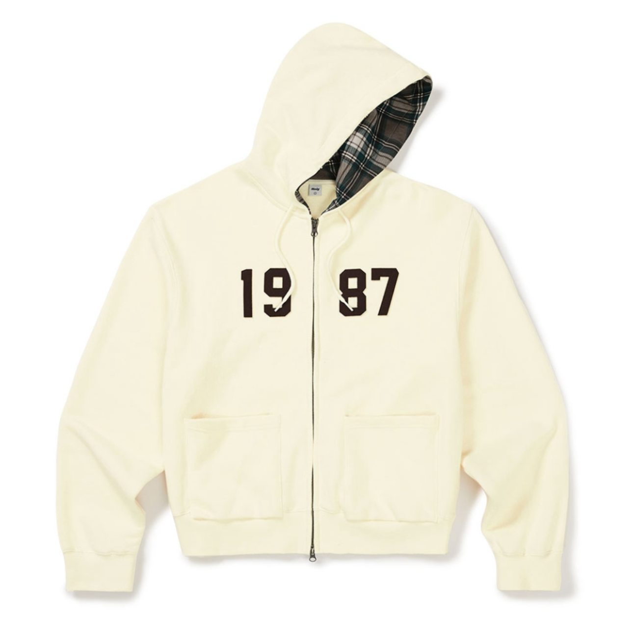 韓國 Mmlg CHECK PATTERN HOOD ZIPUP【ML084】