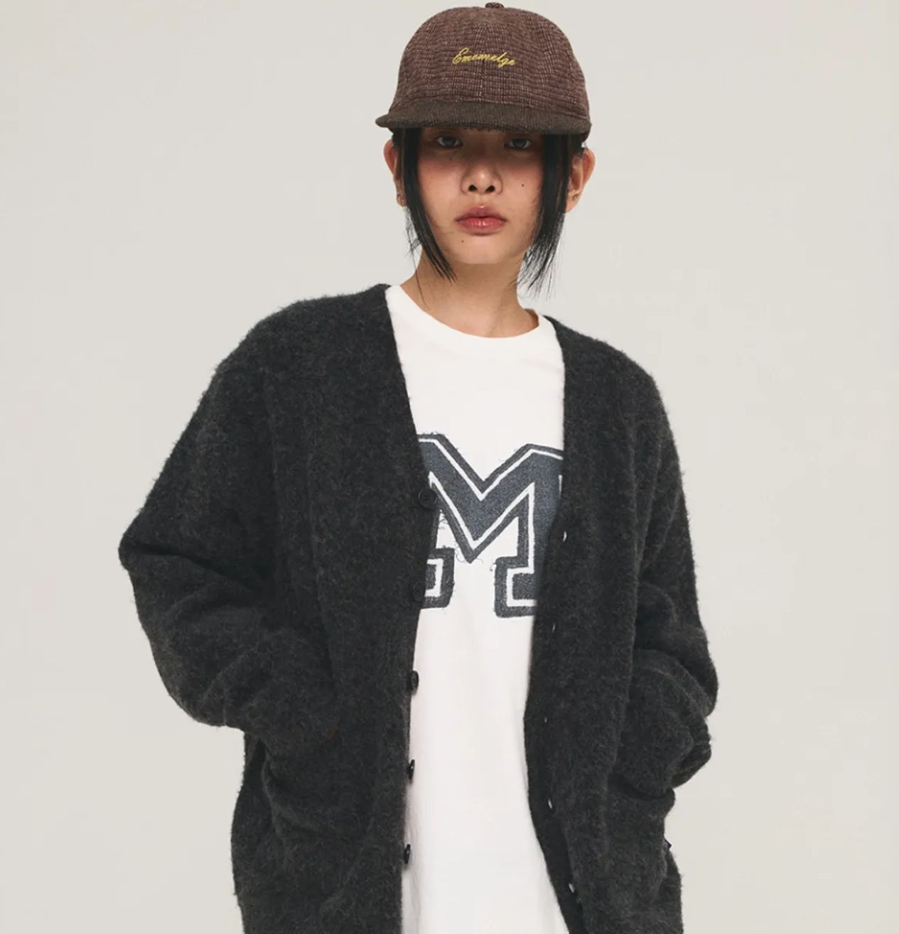 韓國 Mmlg TWO TONE WOOL BALLCAP【ML088】