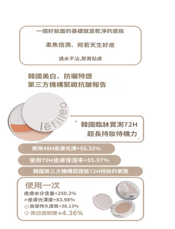 韓國 Lefilleo 畫皮氣墊【LE004】