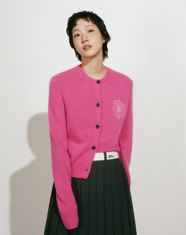 韓國 Mardi Mercredi Raccoon Blended Cardigan Round Neck【MM167】