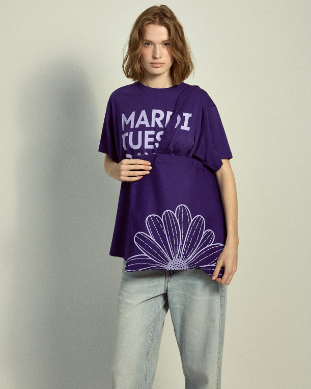 韓國 Mardi Mercredi Canvas Bag Flower Du Mardi【MM159】