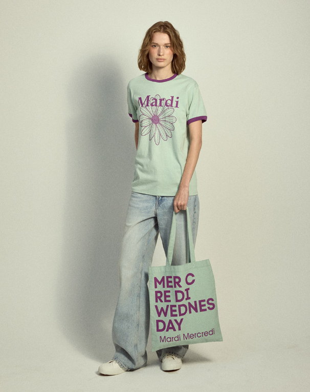 韓國 Mardi Mercredi Canvas Bag Flower Du Mardi【MM159】