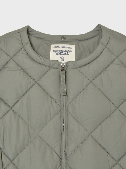 韓國 WhoAU Hood Quilting Jumper【WA015】
