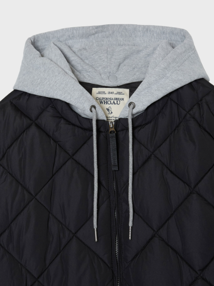 韓國 WhoAU Hood Quilting Jumper【WA015】