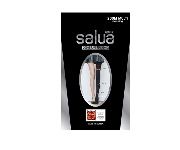 韓國 Salua 經典200M 壓力襪 - 連腳 (春秋款 - 高壓款)【SL010】