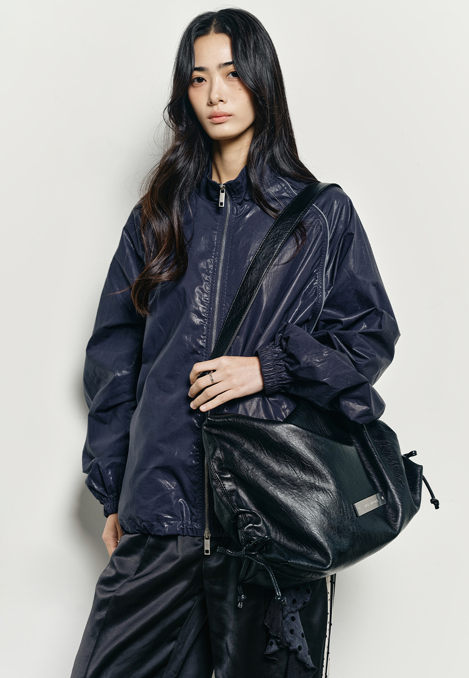 韓國 Nick Nicole Crystal Shirring Square Shoulder Bag【NK072】