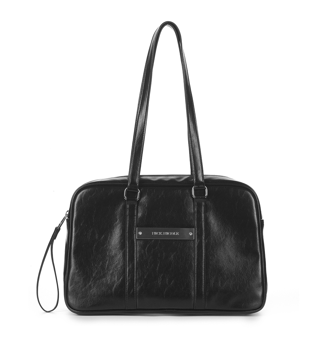 韓國 Nick Nicole Crystal Leather Boston Bag【NK070】