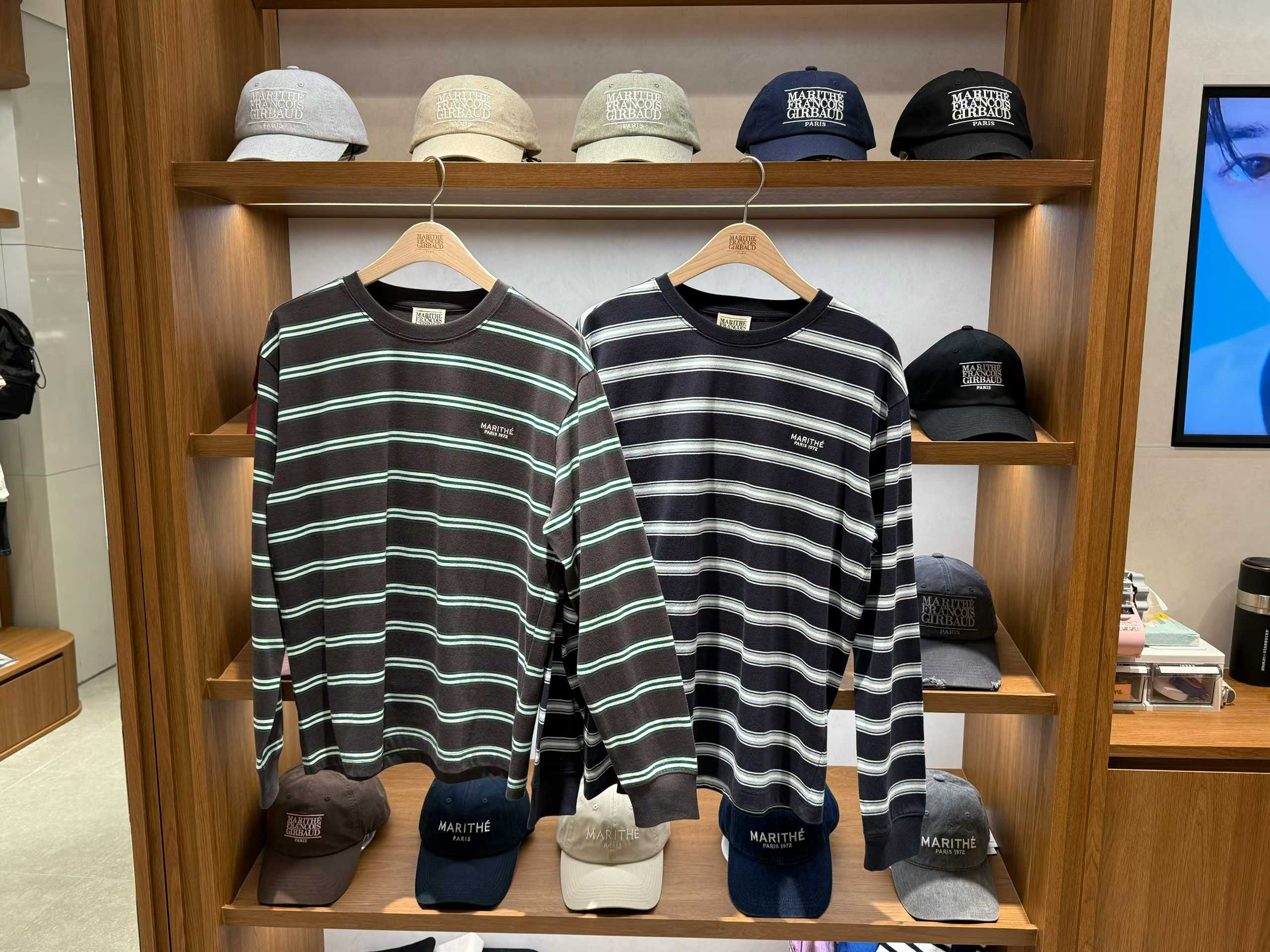 韓國 Marithe Francois Girbaud Multi Color Stripe Long Sleeve【MF626】