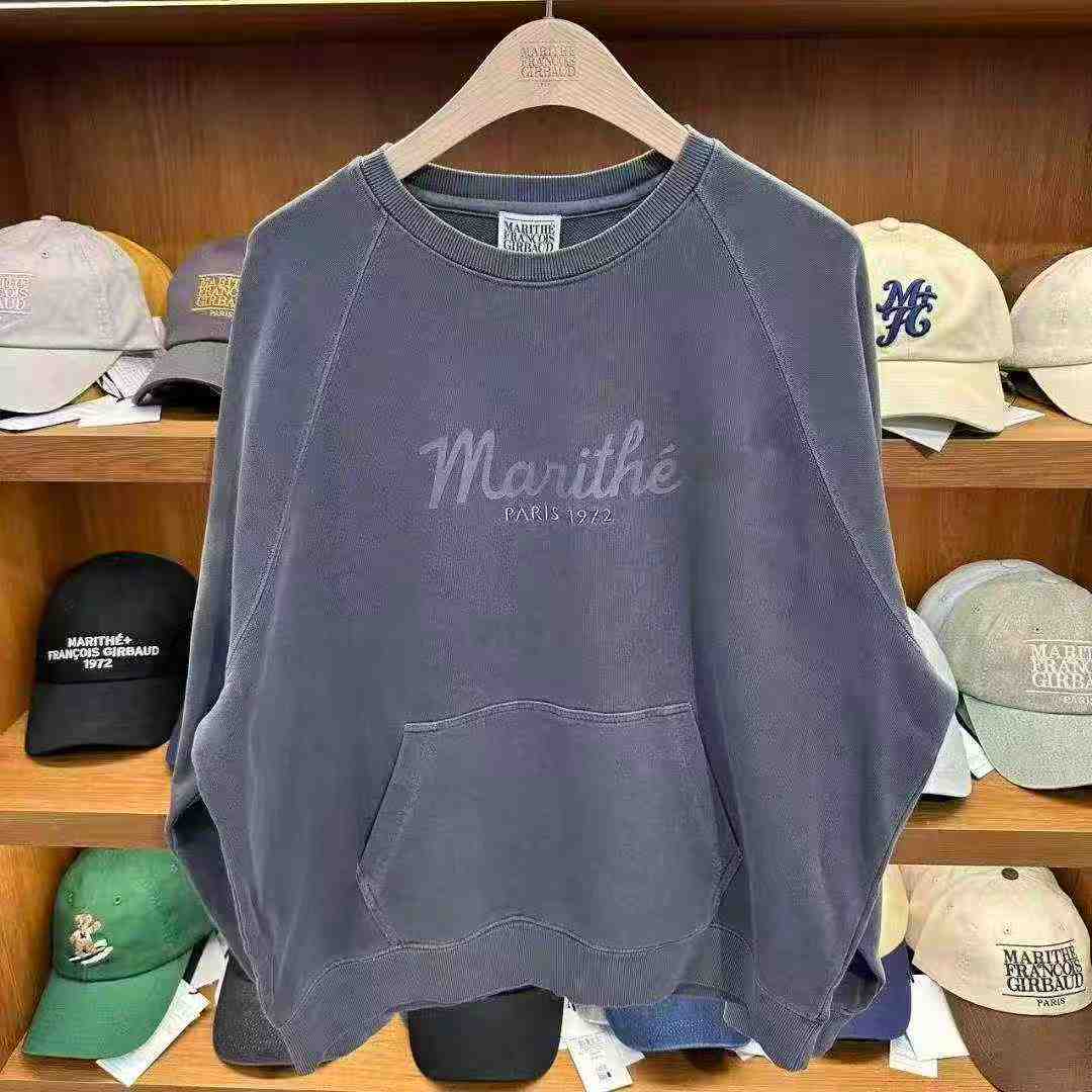 韓國 Marithe Francois Girbaud Garment Dyed Oversized Sweatshirt【MF676】