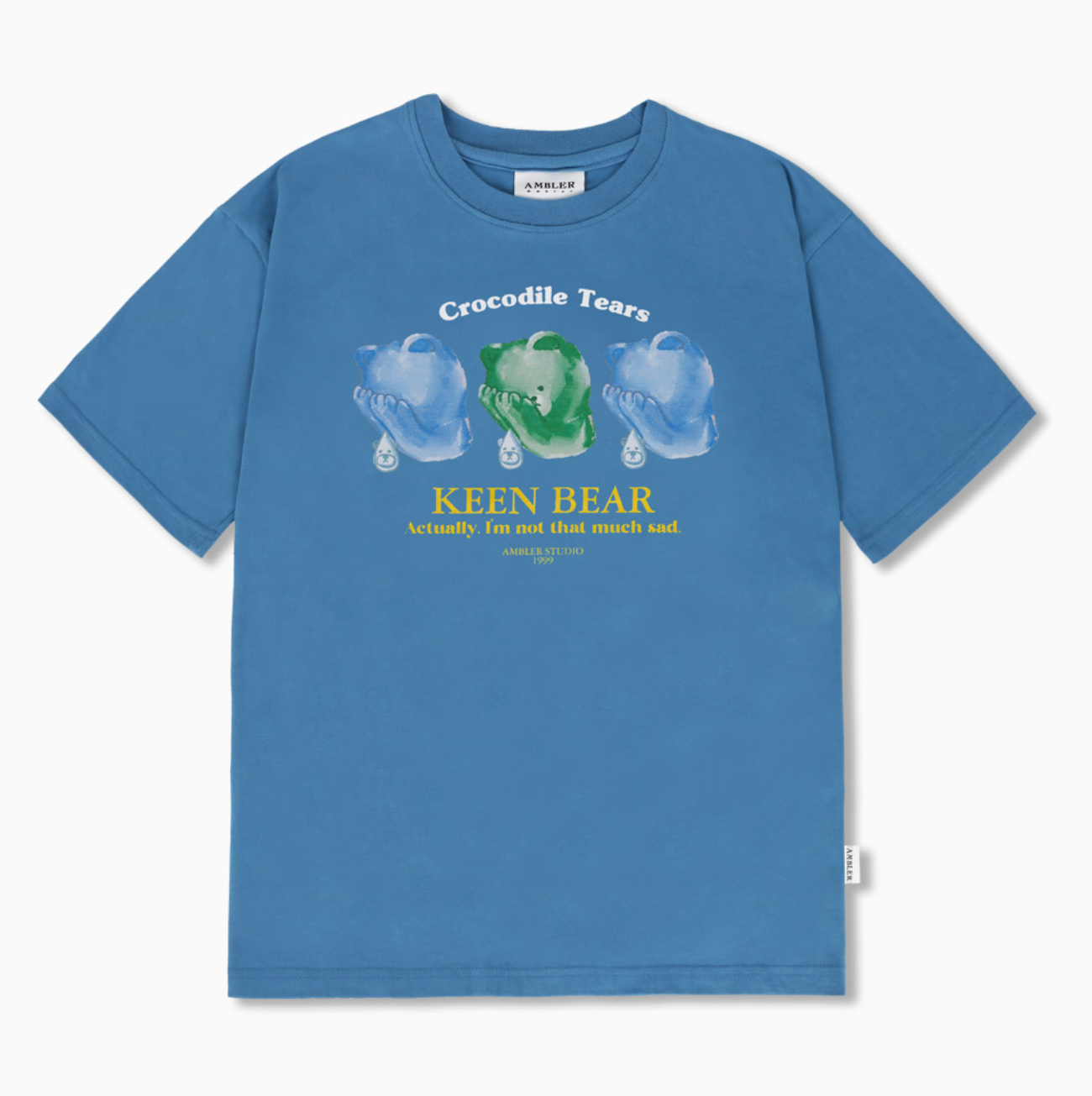 韓國 Ambler Sad Bear Overfit Short Sleeve T-Shirt【AR138】