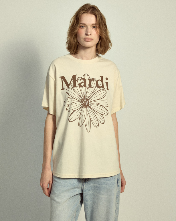 韓國 Mardi Mercredi TSHIRT FLOWERMARDI【MM032】