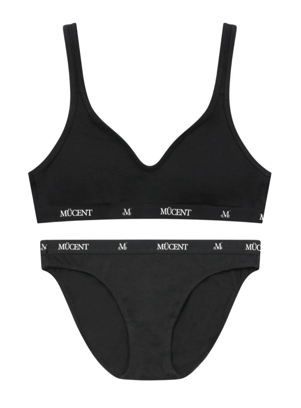 韓國 Mucent Auren No-Wire Out Band Bralette Panty Set【MU199】