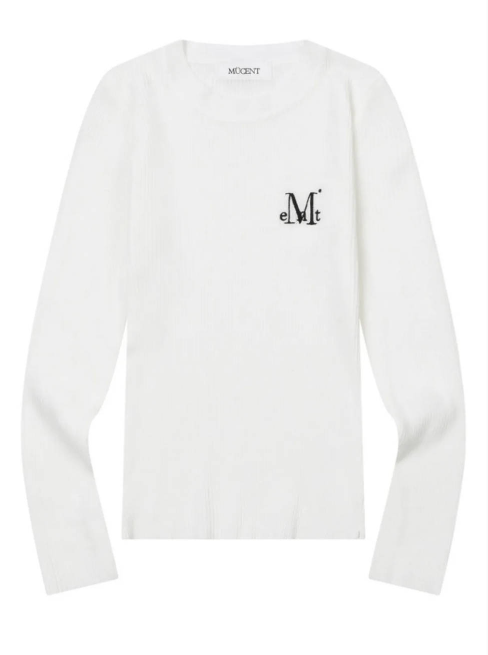 韓國 Mucent Arimo R-Neck Crop Rib Knit【MU195】