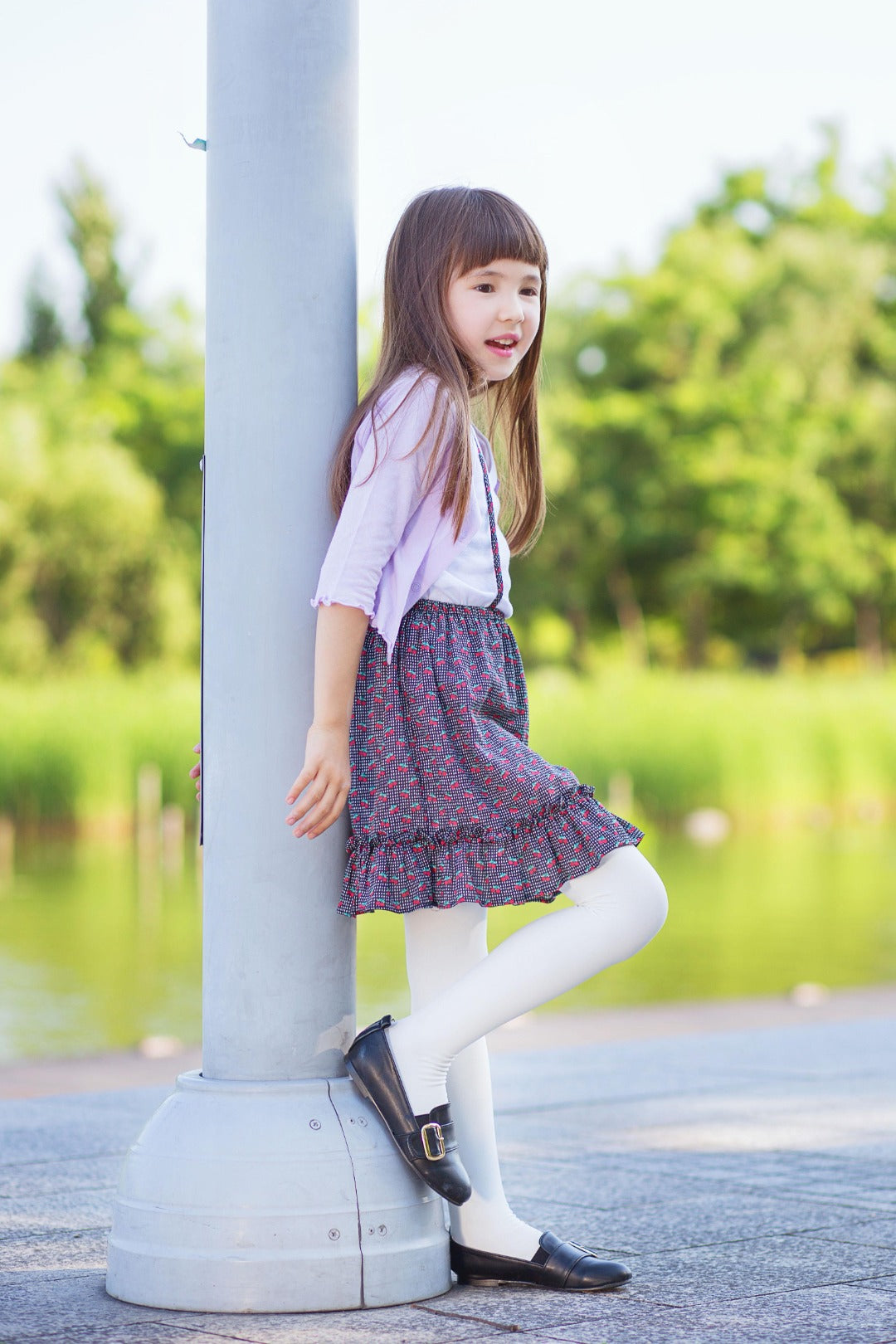 韓國 Salua 200M 兒童美腿襪 - 連腳 (春秋款 - 輕壓款)【SL007】