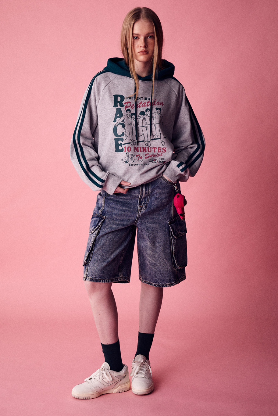 韓國 WhoAU Track Line Hoodie【WA252】