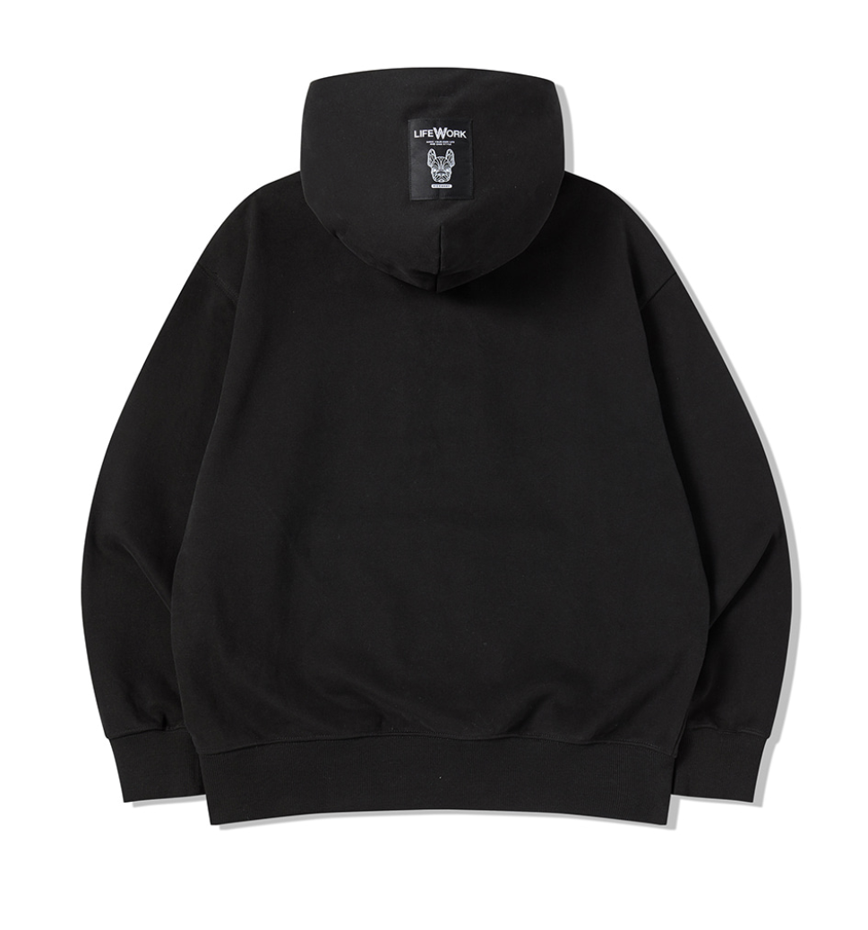 韓國 Lifework Hipdog Applique Hoodie【SC087】